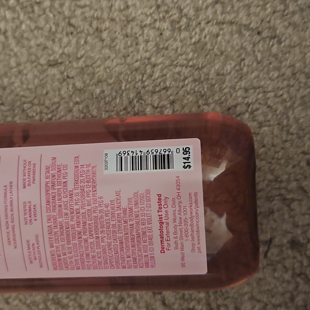 Bath And Bodyworks Pink Chiffon Bodywash NWT - Picture 2 of 2